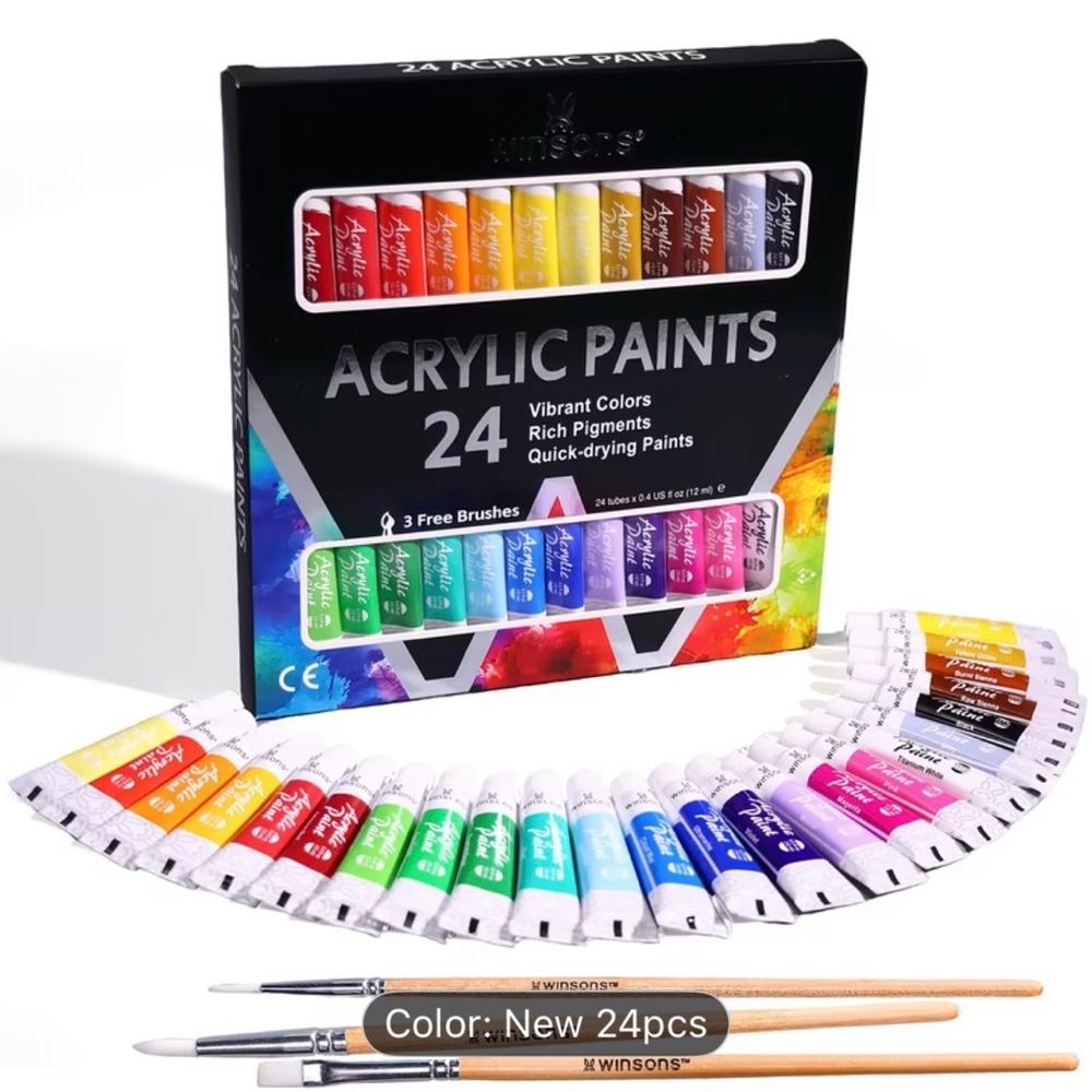 Winsons 24 Color Acrylic Paint [New]